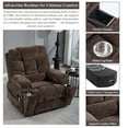 thumbnail image 4 of Power Lift Recliner Chairs for Elderly - Infinite Position Lay Flat Recliner with Heat & Massage Wireless Phone Charger - USB Type C Charging - Dual Motor Lift Chair 400 lbs, 4 of 10
