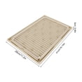 thumbnail image 7 of Cat Litter Box Mat Spacious Double Layer Cat Litter Mat Anti Slip Bottom Litter Box Mat Catcher Mat for Pet Bathroom, 7 of 7
