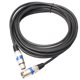 thumbnail image 2 of Cable PCV con cubierta XLR macho a hembra, cable de audio para micrófono y azul 1 metro, 2 of 8