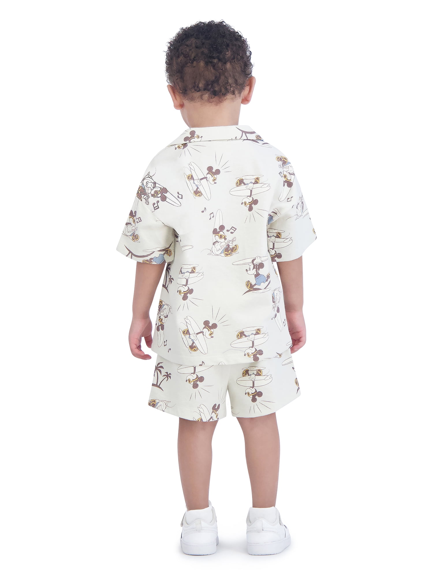 Mickey Mouse Toddler Boys Resort Short Sleeve Shirt and Shorts Set, 2-Piece, Sizes 12M-5T