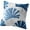 Blue_45 45cm, variant on Leaf Pattern Jacquard Cushion Cover Blended Linen Fabric Hidding Zippers Closure Design Pillow Case For Interior Decors