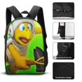 thumbnail image 3 of Pixel Plumber Adventure Game Backpack Study Sensei System Disciplined Bookbag with Zen Lunch Organizer, 3 of 5