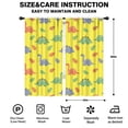 thumbnail image 2 of Blackout Kids Curtains,Yellow Cartoon Dinosaurs Leaves Pattern Childrens Insulated Curtains Set Of 2,Bedroom Essentials,Toddler Room Decor 42"x84", 2 of 5