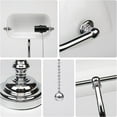 thumbnail image 4 of FIRVRE Bankers Lamp White Shade, Bankers Desk Lamp Library Lamp with Pull Chain, Vintage Desk Lamp for Office, Study Room, 4 of 13