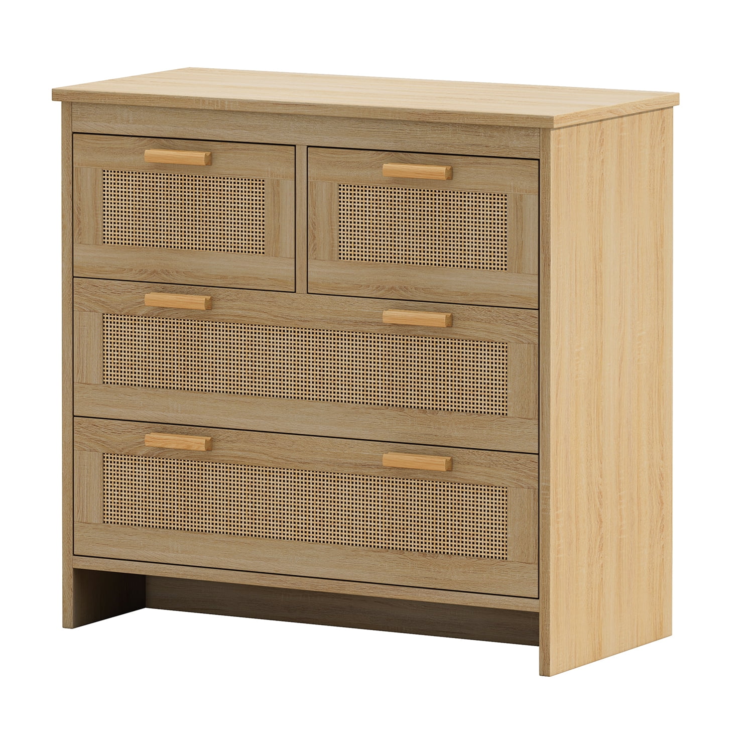 Kadyn 4 Drawers Rattan Cabinet, Particle Board Dresser for Bedroom, Kitchen Storage Cabinet with Drawers, Chest of Drawers, Natural Kadyn 4 Drawers Rattan Cabinet, Particle Board Dresser for Bedroom, Kitchen Storage Cabinet with Drawers, Chest of Drawers, Natural