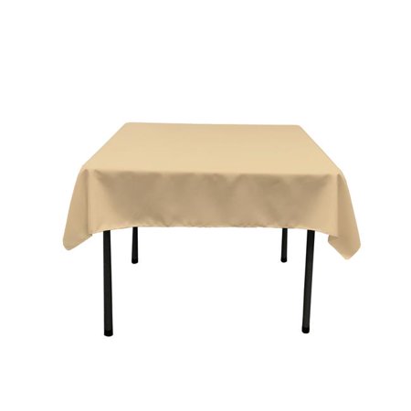 

TCpop52x52-KhakiP03 Polyester Poplin Square Tablecloth Khaki - 52 x 52 in.