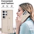 thumbnail image 4 of Tianyeda Crossbody Wallet Phone Case for Samsung Galaxy S25 Ultra， PU Leather Case Back with Card Slot Magnetic Clasp Kickstand wrist holder white, 4 of 5