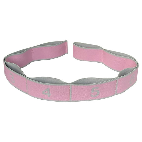 BIBABLYKE Stretching Strap, 8 Loop Yoga Straps for Stretching, Elastic Stretch Strap Stretch Band for Exercise Yoga Fitness Gym