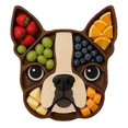 thumbnail image 1 of New Bulldog Fruit Platter for Home, Living Room, and Outdoor Parties, 1 of 3