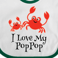 thumbnail image 4 of Inktastic I Love My Poppop Grandchild Boys or Girls Baby Bib, 4 of 4
