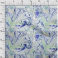 thumbnail image 3 of oneOone Cotton Poplin Medium Blue Fabric Fluid Ink Diy Clothing Quilting Fabric Print Fabric By Yard 42 Inch Wide, 3 of 4