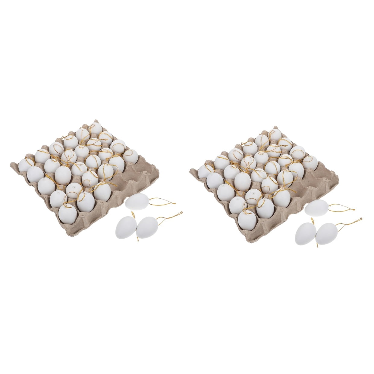 Worgeous 2 Sets  of Easter DIY Eggs Simulated Easter Eggs Egg Graffiti Toys Kids Egg Painting Toys Easter Eggs