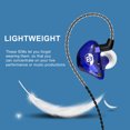 thumbnail image 6 of BASN Bsinger BC100 in-Ear Monitor Headphones Dual Dynamic Drivers Noise Isolating Earphones with Removable MMCX Cable IEMs for Musicians Drummer (Blue), 6 of 6