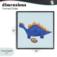 thumbnail image 4 of Stupell Industries Contemporary Sporty Baby Dino Black Framed Giclee Art, 12 x 12, by Lucille Price, 4 of 8