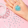 thumbnail image 4 of Preciosa® Beads Czech Bicone(451 69 302 Rondelle) 63030 840 Turquoise Matt 6mm Hole: 1mm, 4 of 4