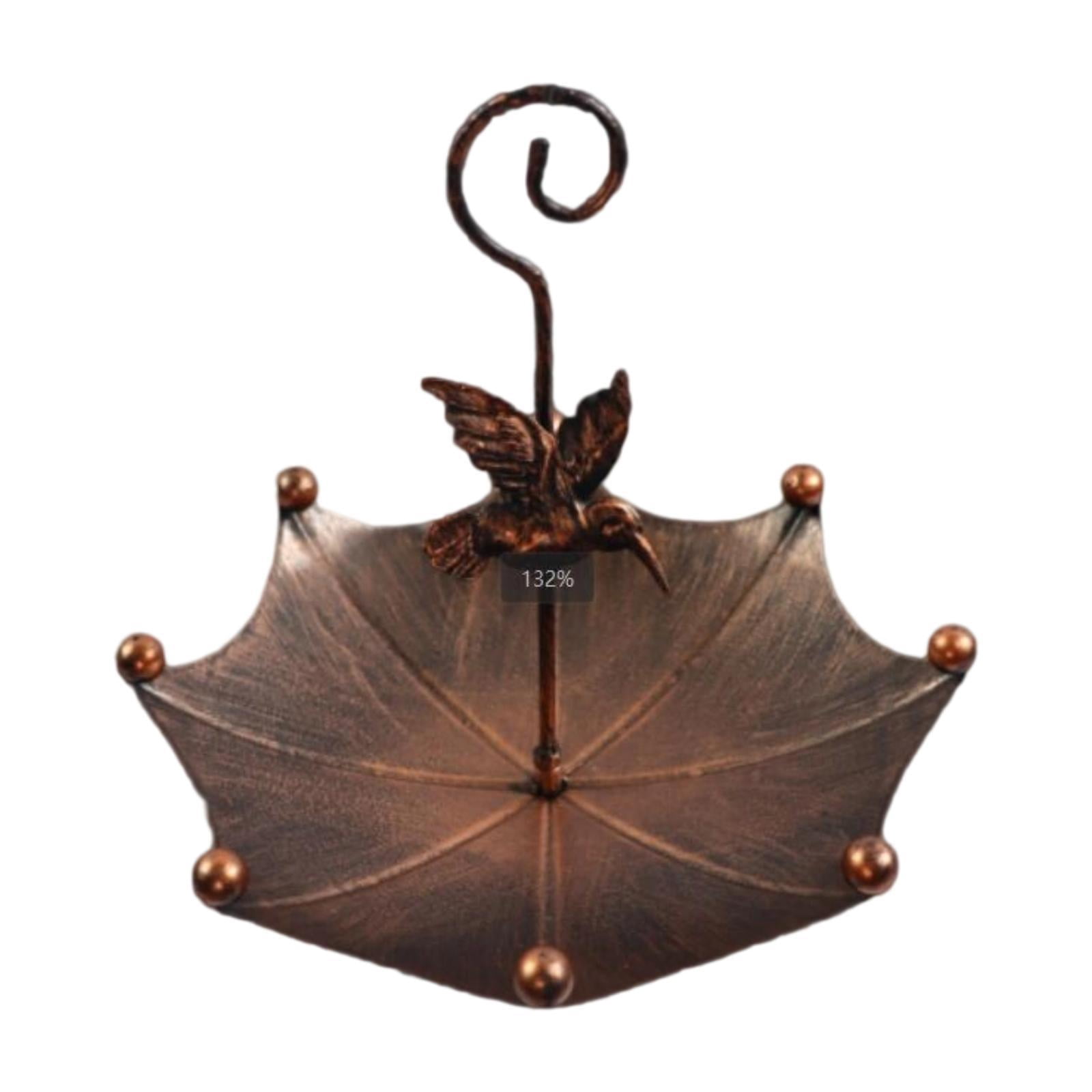 koolsoo Hanging Bird Bath Bird Feeder Tray Feeding Station Outdoor with Hook Water Bowl for Attracting Birds Lawn Railing Fence Porch