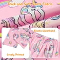 thumbnail image 5 of Aideaone Girls Outfit Fall 2 Pcs Clothes Sets Long Sleeve Ruffle Hem Shirt Floral Pants for Kids Size 3-8, 5 of 6