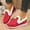 Red, variant on YOUYEDIAN Moccasins Women Fall Winter Plush Lined Slip On Warm Casual Flats Round Toe Fashion Versatile Outdoor Shoes