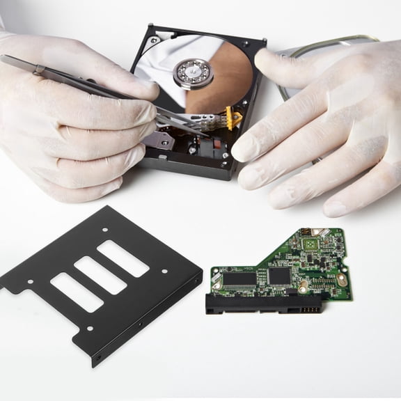 BESTYASH 12Pcs Internal Drive Bay Converter Black Hard Drive Mounting Bracket for Desktop Computers