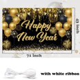 thumbnail image 2 of Banderín decorativo Ansoufien Happy New Year 2025, 180 x 110 cm, 2 of 5
