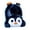 E, variant on Homesteed Mini Penguin Characters Toys Collection, Resin Cute Winter Penguin Figurines Decoration for Travel, Bags, and Home