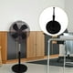 thumbnail image 3 of 1 juego de varilla de extensión para ventilador y base, columna de soporte de altura ajustable y pedestal, tubo de elevación duradero para diversos ventiladores eléctricos., 3 of 6
