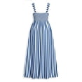 thumbnail image 6 of RoamHome Women's Plus Size Striped Maxi Dress Sleeveless Square Neck A Line Flowy Long Dress Summer Outfit, 6 of 8
