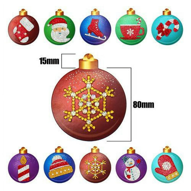 DIY Diamond Painting Christmas Tree Pendant Gift Tag Card