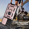 thumbnail image 2 of Xilaimitoo for Samsung Galaxy S21 FE Case, Samsung S21 FE 5G Case with Slide Camera Cover, Full Body Military-Grade Phone Case with Kickstand for Samsung S21 FE, Rose Gold, 2 of 7