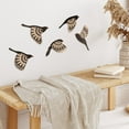 thumbnail image 5 of MCheckerd5 Pcs Wooden Bird Wall Art Wood Flying Birds Wall Decor Rustic Folk Art Scandinavian Home Decor for Gift Living Room Bedroom Kitchen Office(Black), 5 of 7