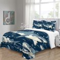 thumbnail image 4 of Home Bedding Set Fish Shell Comforter Cover Set Teen Adult Creative Seafloor Bedspreads,King (90"x104"), 4 of 5