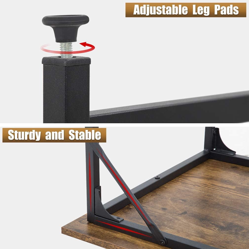 PayLessHere 47 inch Computer Desk Modern Writing Desk, Simple Study Table, Industrial Office Desk, Sturdy Laptop Table for Home Office, Vintage