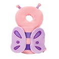 thumbnail image 1 of Mochila protectora para la cabeza del bebé: suave y cómoda, lindo diseño de dibujos animados, mariposa rosa, 1 of 5