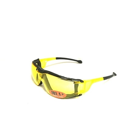 Sport Style Blue Blockers with Inner Padding - FDA Registered, UVB/UVA Protection - Good for Oncoming Headlight Protection Night Driving, Computer and Gaming Use | Comes with Micro Fiber Pouch