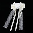 thumbnail image 4 of Camellia Flower Bow Brooch Pins Elegant Ribbon Bow Tie Brooch Pins Vintage Corsages Party Accessories, 4 of 4