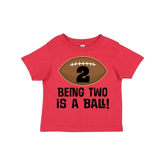 Inktastic 2nd Birthday Football Sports Boys Boys Toddler T-Shirt