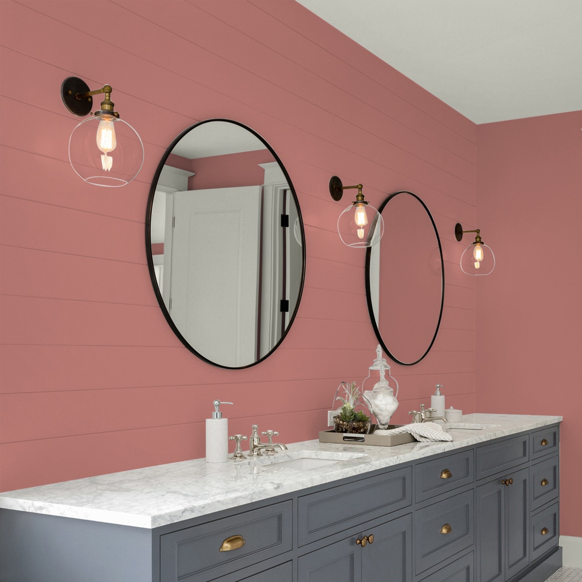 Glidden HEP Earth Rose / Red, Eggshell Interior Paint with Primer, 1 Quart