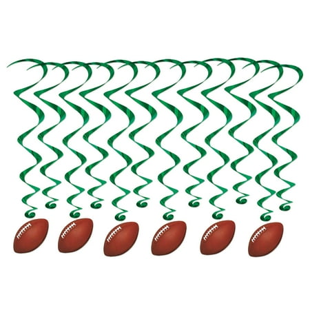 American Football Hanging Swirls (12 Pcs) - 1 Pack