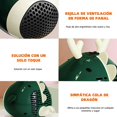 thumbnail image 4 of Calefactor eléctrico, calefactor y ventilador de 500W, calefactor de sobremesa, calefactor eléctrico doméstico, mini calefactor, calefactor de bajo consumo de 500W para uso interior (gris), 4 of 5