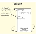 thumbnail image 5 of Drop Box, Black, Powder Coated, 1 Doors, Recessed, Aluminum 4375BLK, 5 of 8