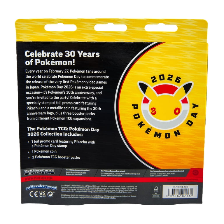Pokemon Trading Card Games Pokemon Day 2026 Collection - Walmart.com