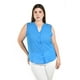 thumbnail image 1 of Blusa con detalle tipo cut out Roman Fashion /Tallas Extras, 205 (Azul claro) azul 40, 1 of 5
