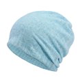 thumbnail image 1 of Qarigey Gorros apilables Gorras de capó Sombreros de temporada Accesorios de sombreros clásicos térmicos Sombrero de punto de color sólido Blanco Sombreros Cielo azul Qarigey AP011229-03, 1 of 6