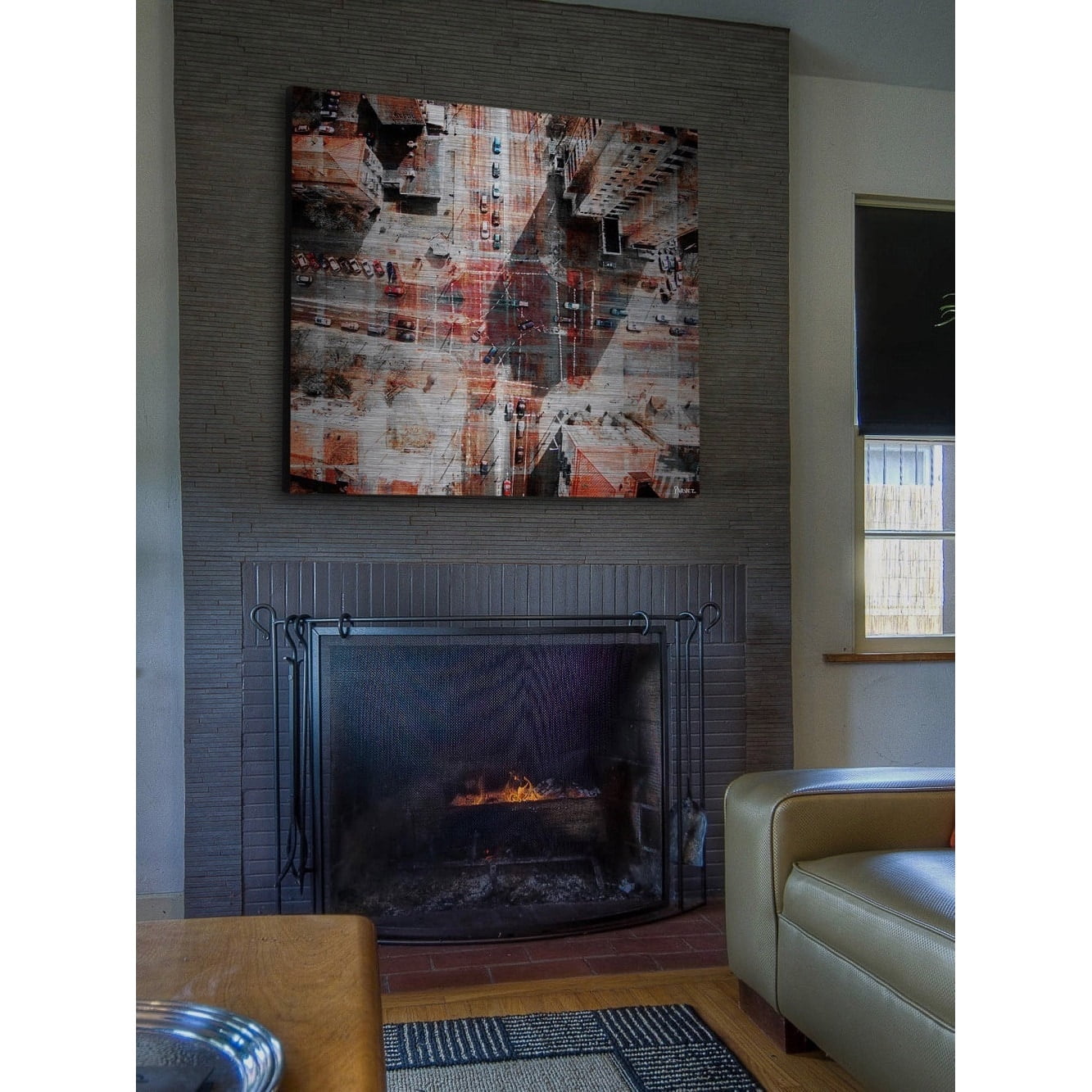 "Midday Confusion" Painting Print on Brushed Aluminum
