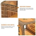 thumbnail image 4 of UPGRATOR 8Pcs Round Modern Style Handmade Weaving Woven Lampshade For Ceiling Lamps Wedding Decor Theme Party Use, 4 of 5