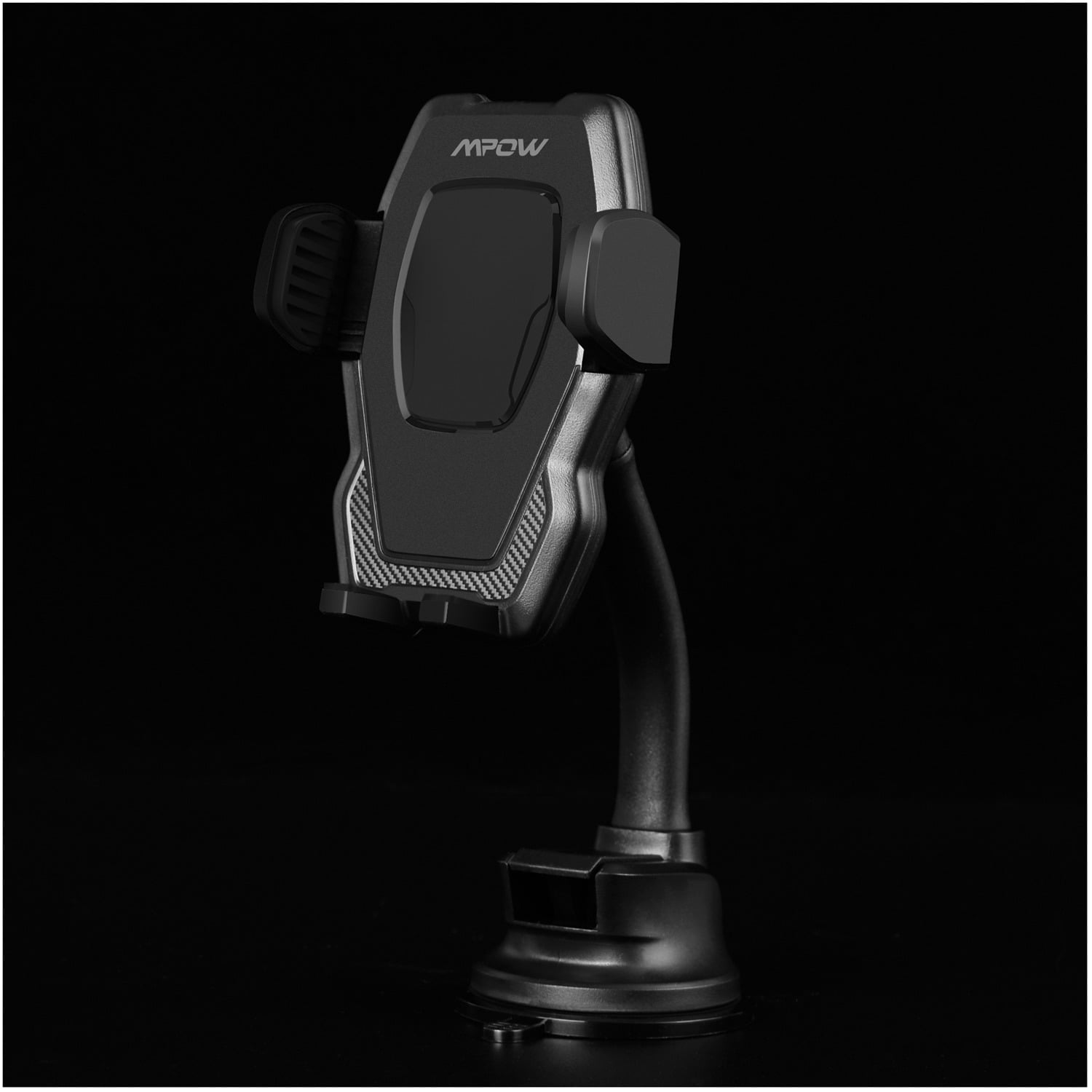 Mpow M4.0-Triple Sided Grip Dashboard and Windshield Phone Mount, Universal Phone Car Mount, iPhone, Galaxy, Android Compatible