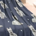 thumbnail image 3 of West Highland White Terrier Blanket,Comfortable Soft Lamb Wool Throw Blanket,All Season,Warm Lightweight Blankets for Sofa Bed Couch Living Room Chair,30"x40", 3 of 4