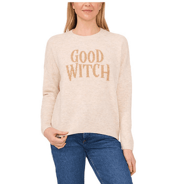 Vince Camuto Women's Halloween Sweater Good Witch 2XL
