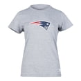 thumbnail image 1 of NFL Playera Aficionado Básica New England Patriots Gris para Mujer, Talla Grande, 1 of 5
