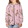 thumbnail image 4 of chaqlin Pink Camo Hunting Hoodies for Girls 14-16 School Full-Zip Sweatshirts Boys Long Sleeve Hooded Jacket Casual Outerwear with Pocket Fall Winter Clothes, 4 of 7